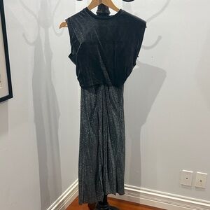 Elegant Black High Low Dress